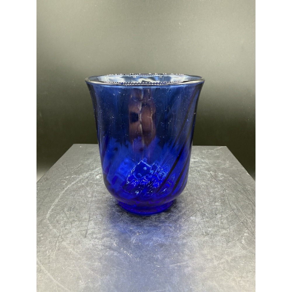 Vintage Arcocroc France Torsade Saphir Tumbler 💙🧿